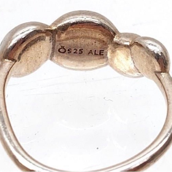 Sterling Pandora Bubble Ring 925 ALE Size 8.25 - Picture 6 of 6